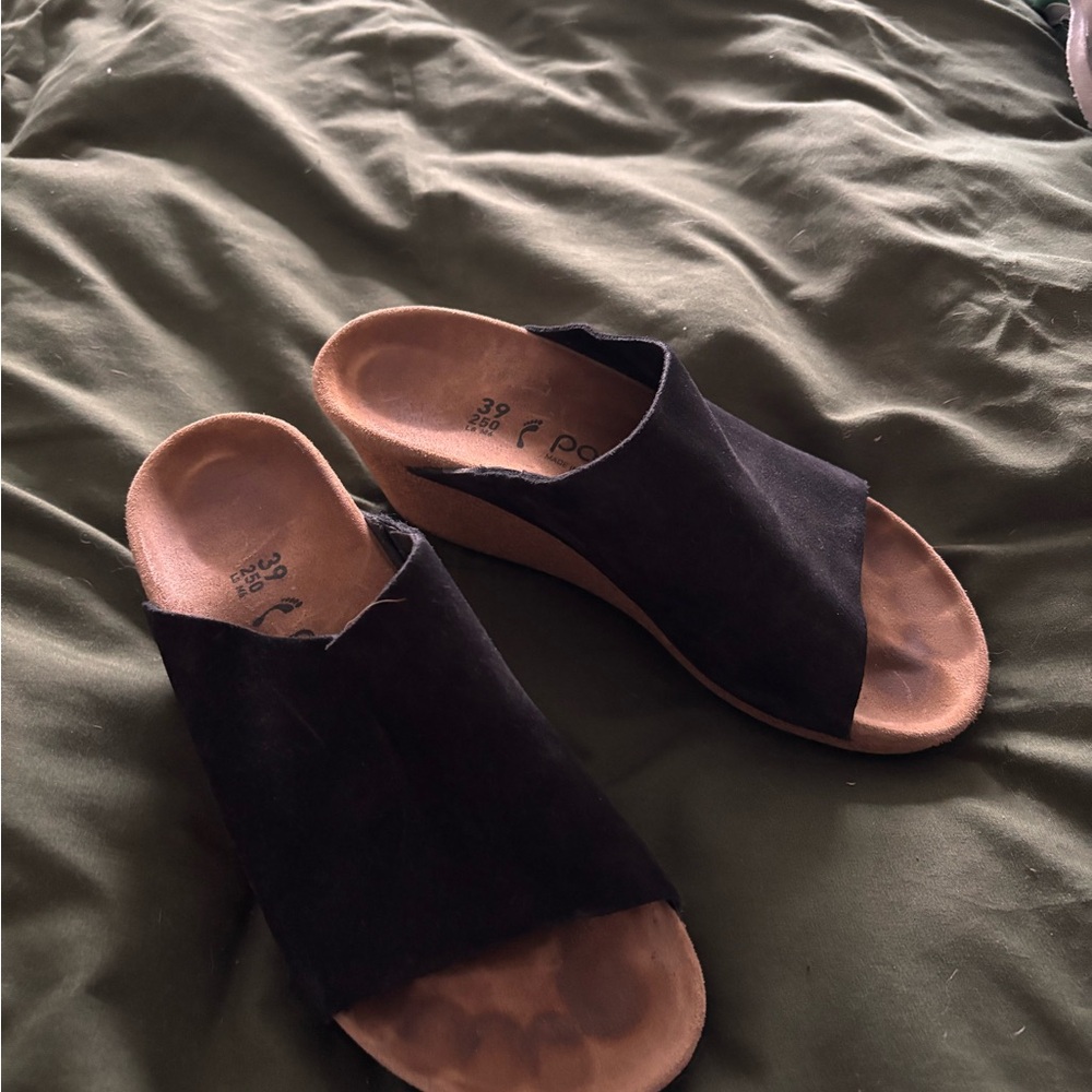 Black papliio wedges size 39 - hardly worn and very comfortable